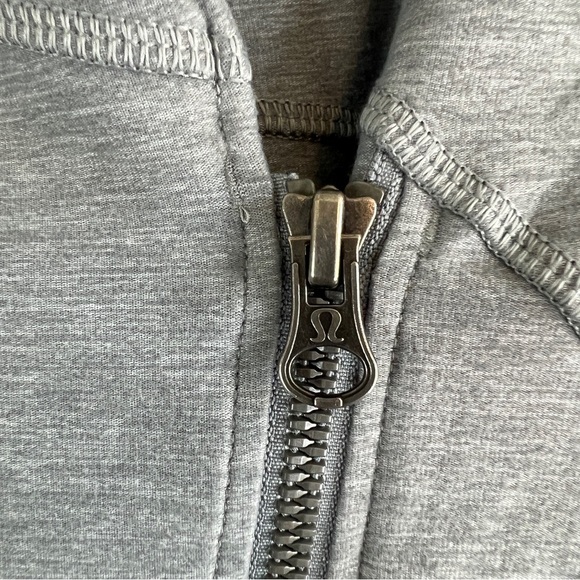 LULULEMON Precision Jacket Asymetrical Zip Grey W4IF2S Size 6 - Picture 3 of 11